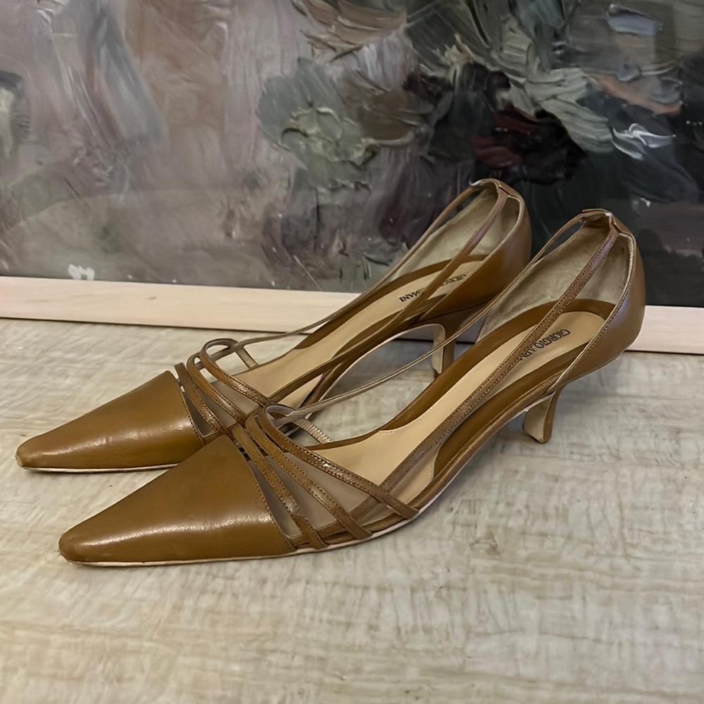Vintage Giorgio Armani Kitten Slingback Heels
